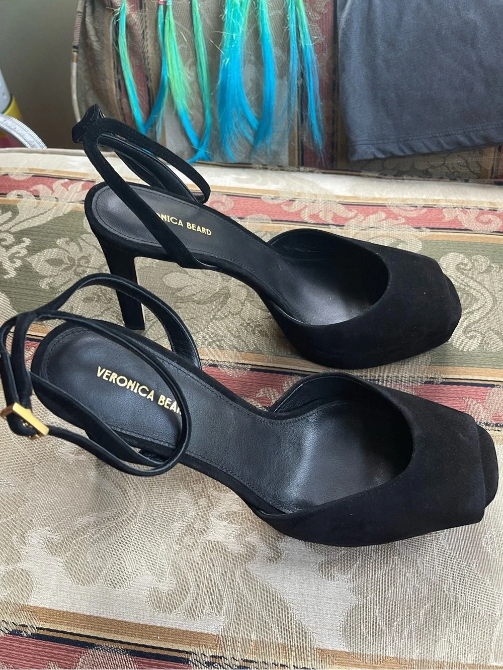 Veronica Beard Brianne Ankle Strap Platform Sandal. Size 8.5 Women N9-17